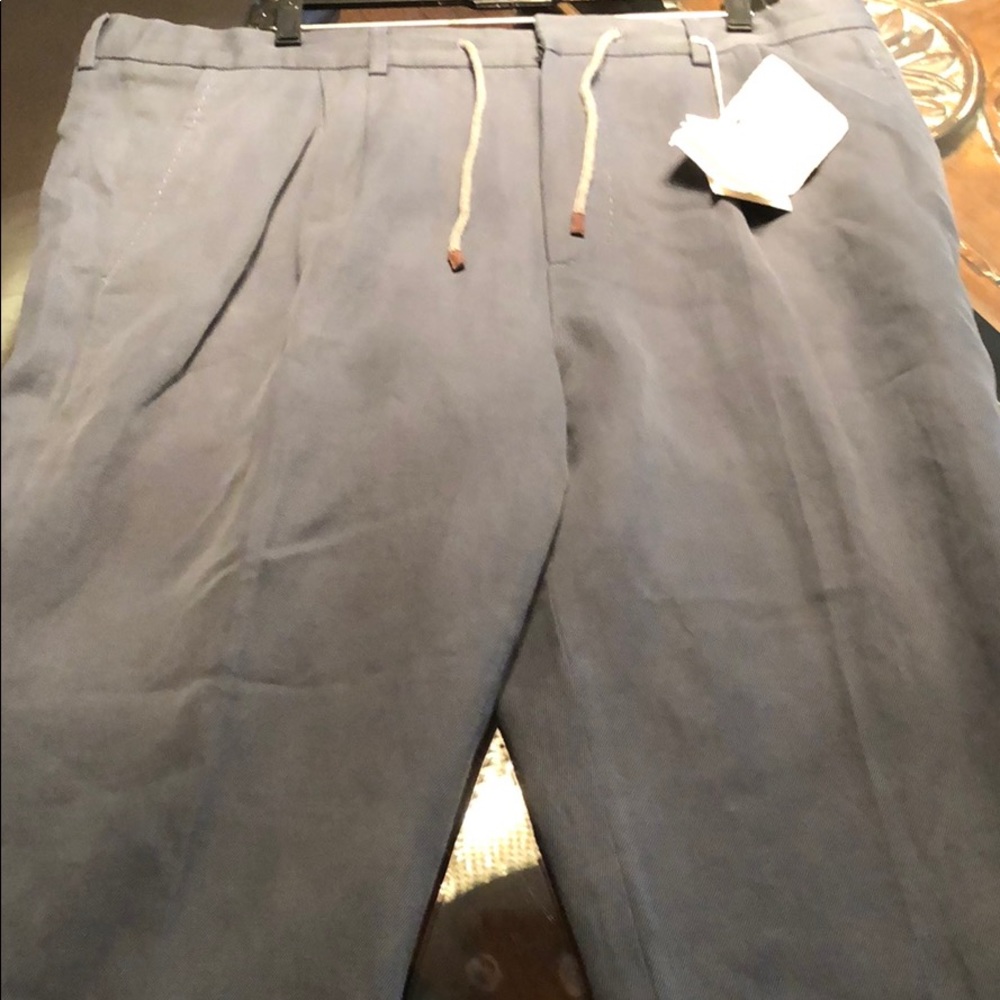 Brunello Cucinelli draw string pants size 56